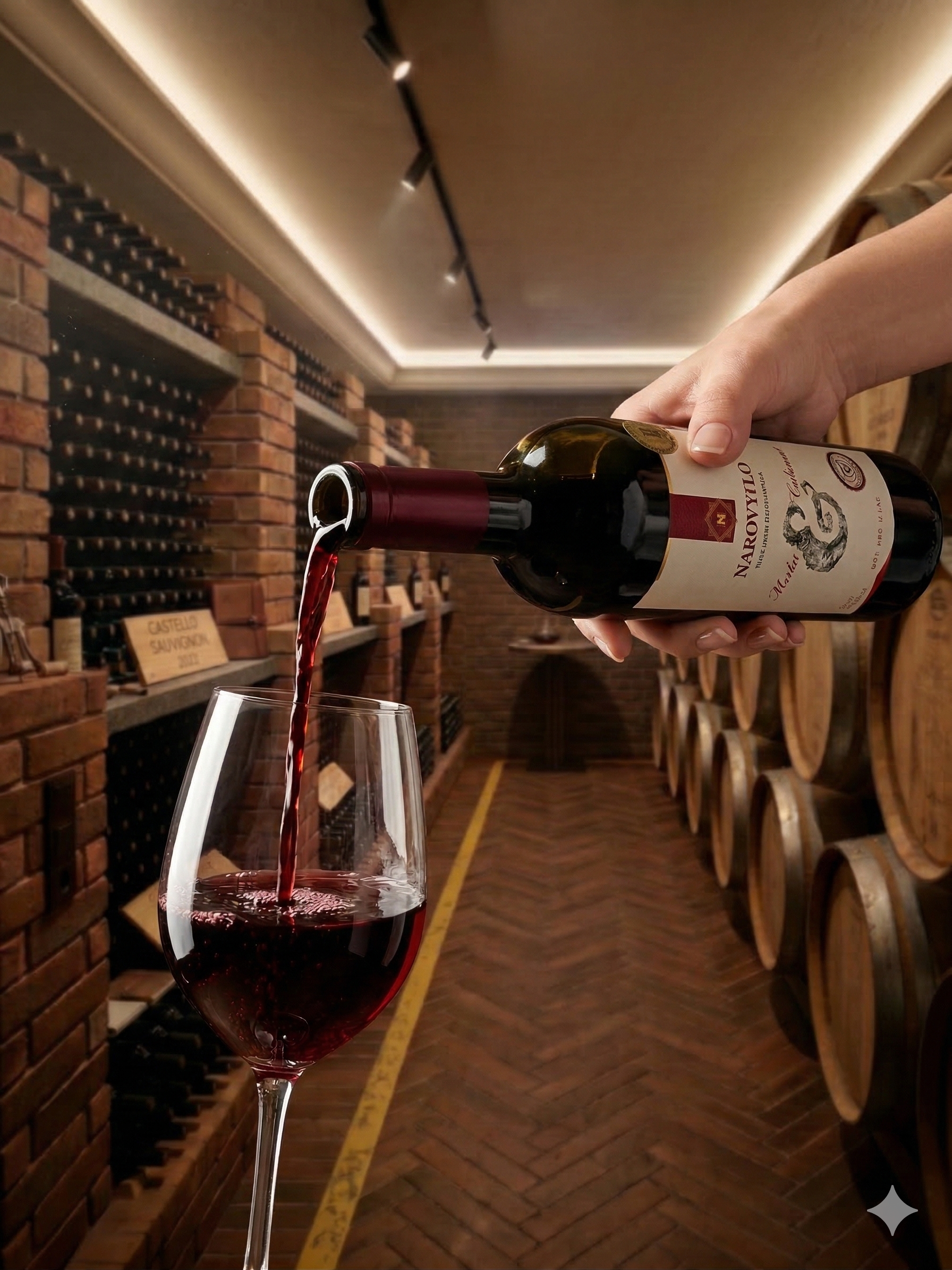 Виноробня Narovylo — підвал